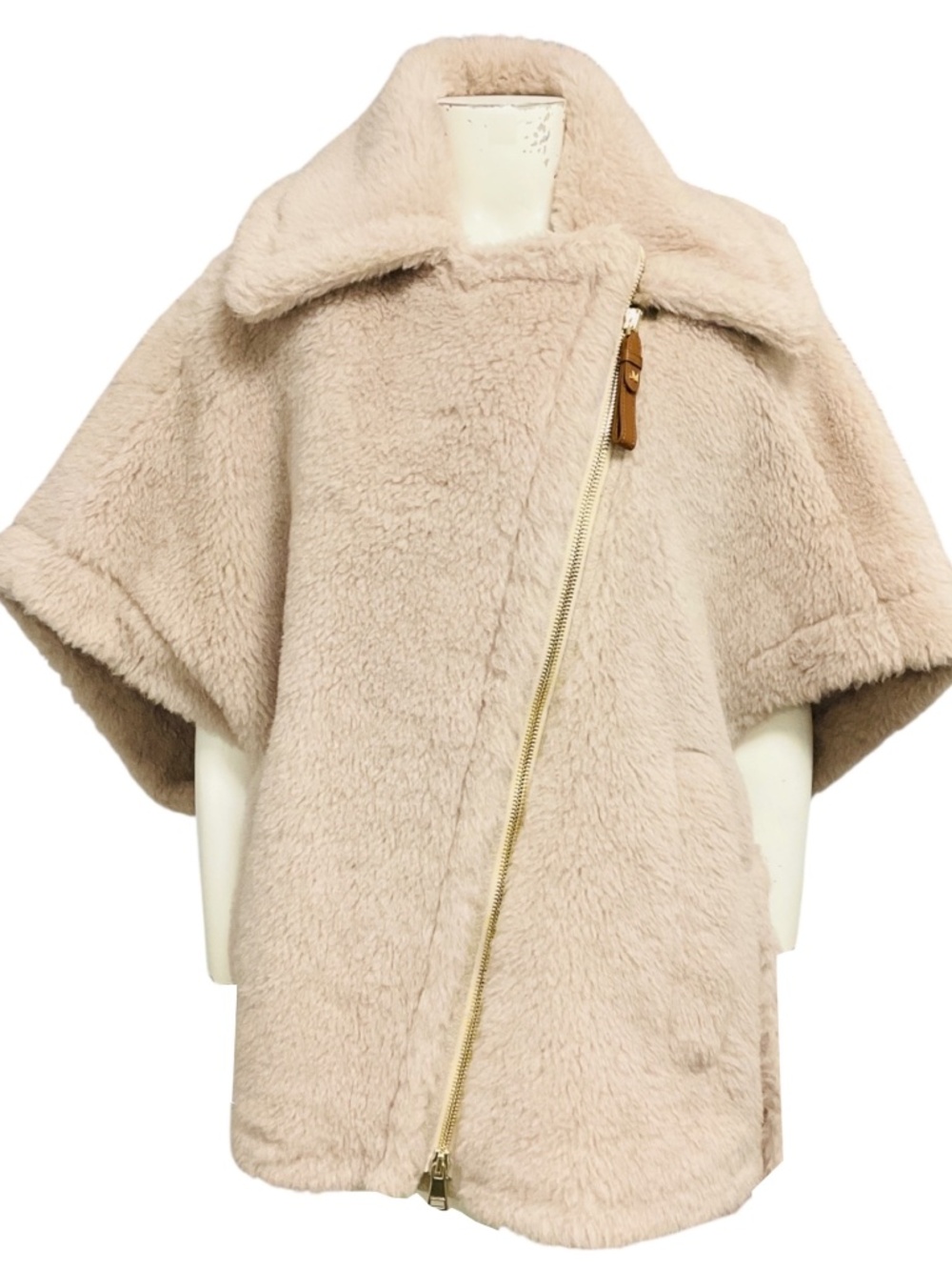 MAX MARA BEIGE TEDDY BEAR ICON JACKET